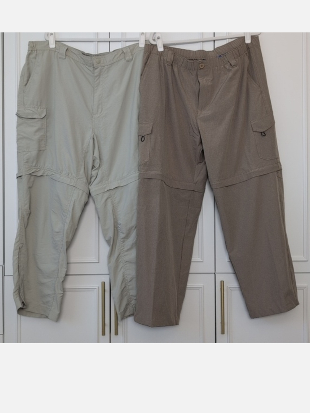 Reel Legends 2 Pair Performance Pants Fishing Convertible Pants XXL  30" Inseam